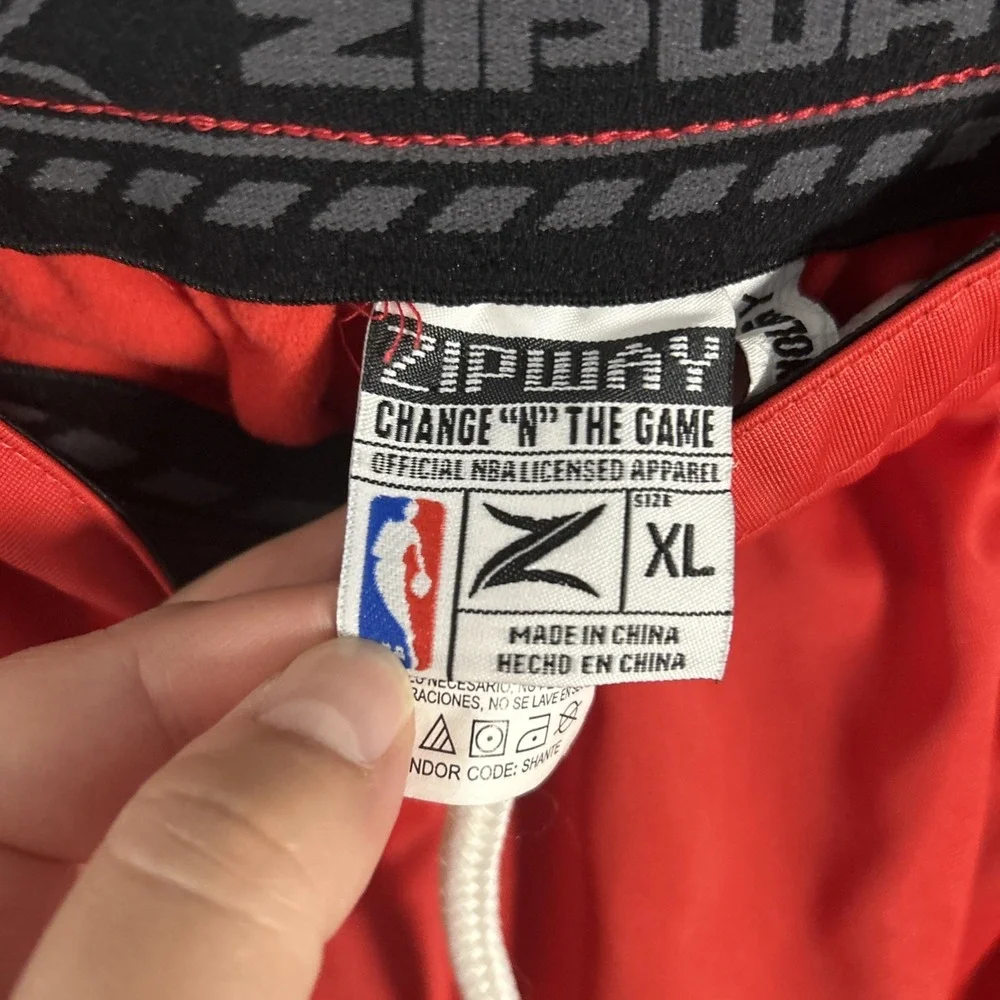 Zipway NBA Men's Houston Rocketes Performance Tear-Away‎ Pants, Red XL